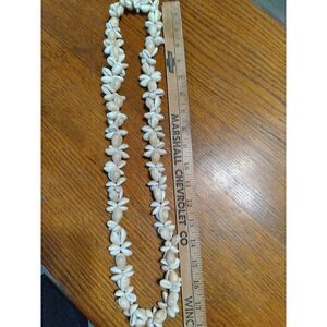 Vintage Sea Shell Necklace Made In Philippines Paper Tag